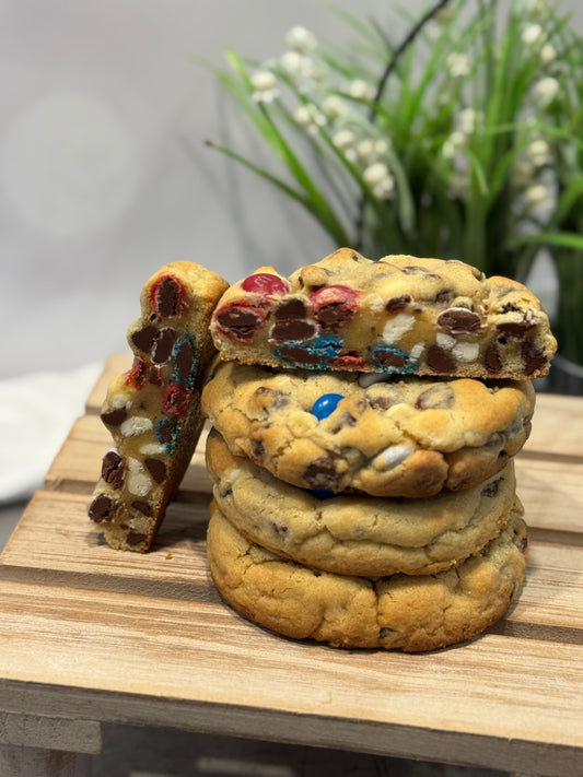 Chocolate chip M&M cookies