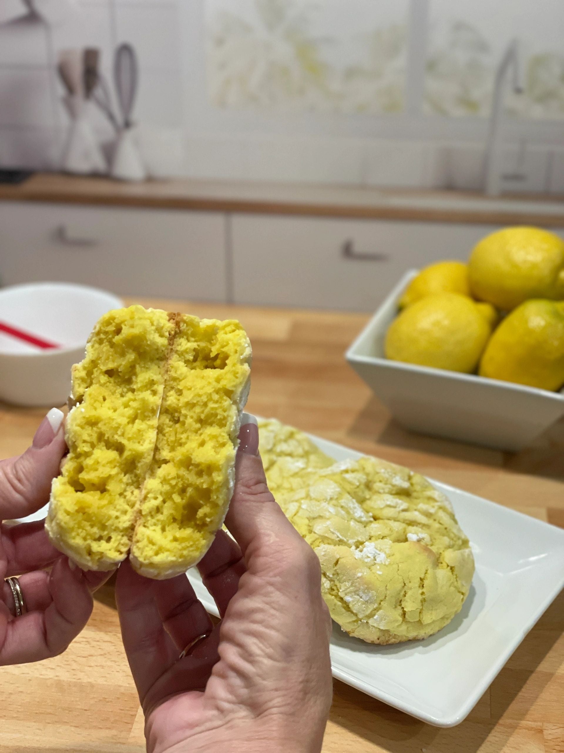 Lemon Crinkle Cookies