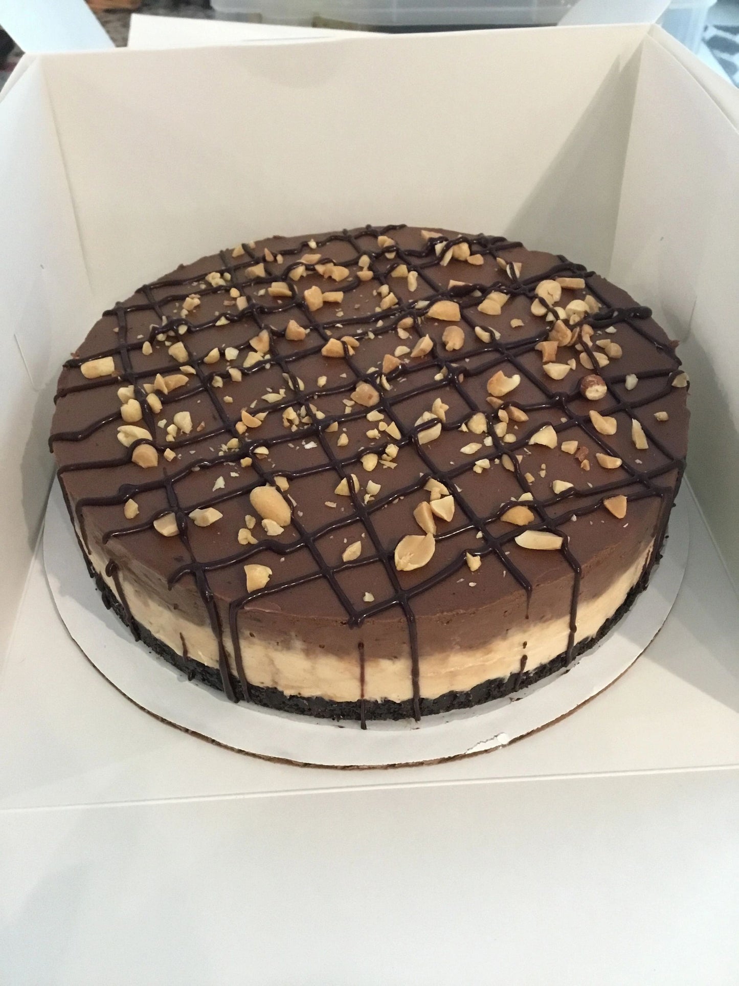 Chocolate peanut butter cheesecake