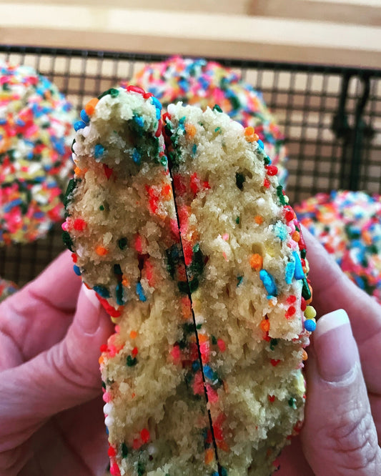 Giant Sprinkle Cookies